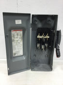 Square D H363 3 Pole 100 Amp 600vac Heavy Duty Fused Safety Switch Series E1