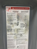 Square D H363 3 Pole 100 Amp 600vac Heavy Duty Fused Safety Switch Series E1