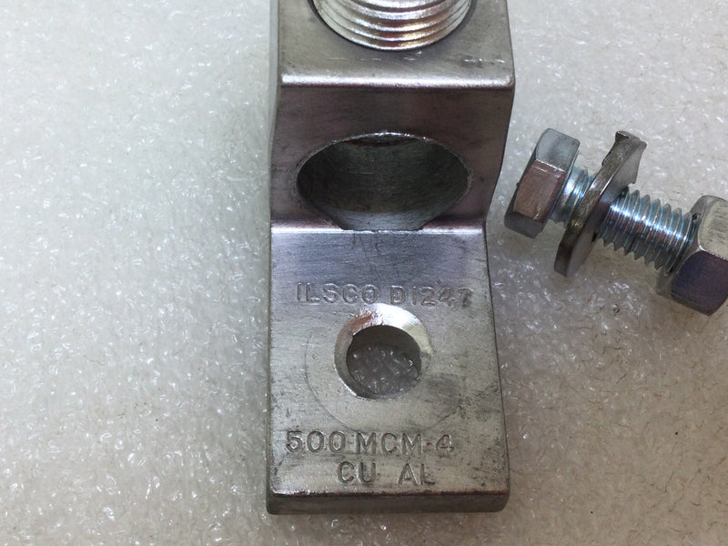 Ilsco D1247 Aluminum Mechanical Lug 1-Hole 1-Conductor/Wire 500MCM