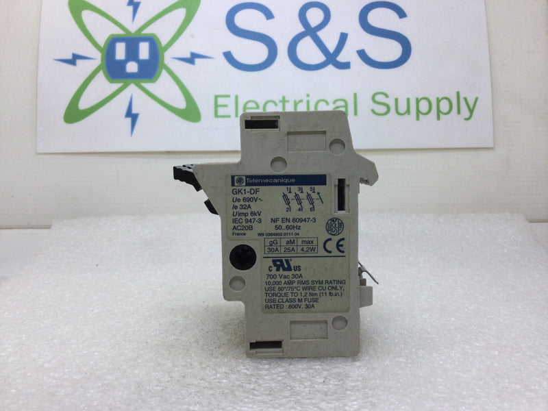 Telemecanique GK1-DF 32 Amp 690V Fuse Holder