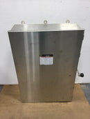 Square D 82345DS 400 Amp 3 Pole 600 VAC Double Throw Non-Fusible Stainless Steel Nema 4/4X Safety Switch