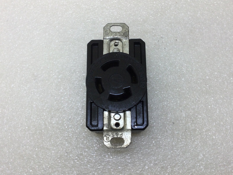 P&S NEMA L1930 30 Amp 277/480V Locking Receptacle