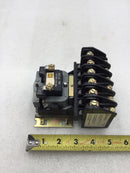 Square D 8903LO60 20 Amp 6 Pole 277-600 VAC Lighting Contactor with 120 VAC Coil