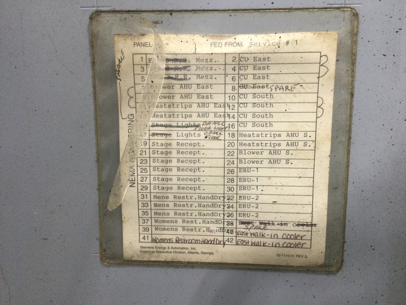 Siemens Panel Door Cover Only 68" x 20" - Cosmetic Flaw