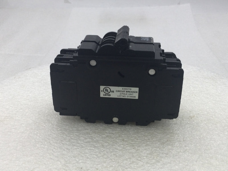 Zettler UEB1-70302BQDx 30 Amp 2 Pole 240V Breaker w/Lugs on Top - Cosmetic Flaw