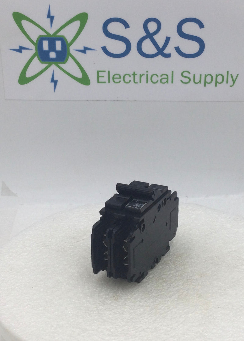 Zettler UEB1-70302BQDx 30 Amp 2 Pole 240V Breaker w/Lugs on Top - Cosmetic Flaw