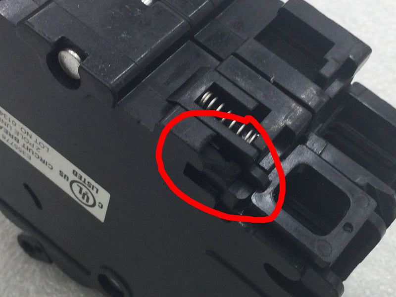 Zettler UEB1-70302BQDx 30 Amp 2 Pole 240V Breaker w/Lugs on Top - Cosmetic Flaw