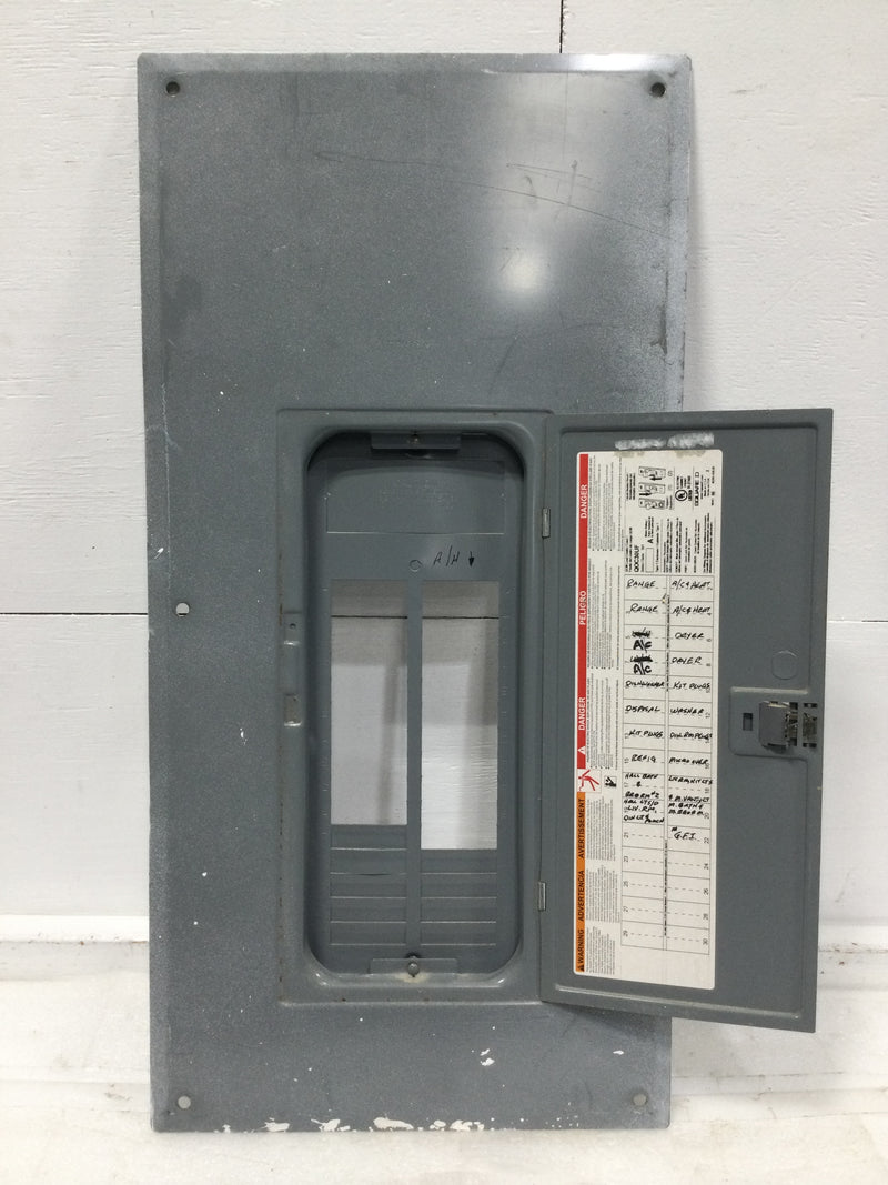 Square D QOC30US/F 100A 30 Space 120/240V Panel/Door Only w/Main 31" x 15 1/2"