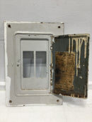 Square D QOC16 16 Space 120/240V Panel/Door Only 18 3/8" x 12 3/4" - Flawed