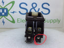 Wadsworth A250 50 Amp 2 Pole 120/240V Type A Circuit Breaker - Metal Foot - Flaw