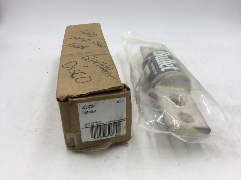 Edison Fusegear/Bullet LCL1200 1200Amp 600V or Less Class-L Time Delay Fuse Current Limiting