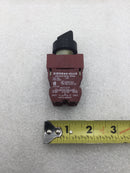 Siemens 3 Position Selector Switch with 2 P30CB10 Contact Blocks 10 Amp 600 VAC