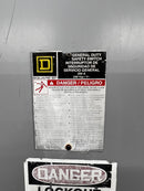 Square D D324NRB 3 Phase 200A 240VAC Fusible Nema3R Safety Switch/Disconnect