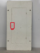 GTE Sylvania Zinsco ML12(16-24)C 125 Amp 120/240V 1 Phase 3 Wire 24 Space Panel Cover 24 1/4" x 12 1/4""