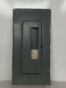 GTE Sylvania Zinsco ML12(16-24)C 125 Amp 120/240V 1 Phase 3 Wire 24 Space Panel Cover 24 1/4" x 12 1/4""