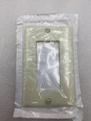Leviton 80401-A Single Gang Decora Wall Device Plate in Almond