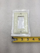 Leviton 80401-A Single Gang Decora Wall Device Plate in Almond