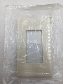 Leviton 80301-ST 1-Gang Screwless Wall Plate Std Decora Style Light Almond Color
