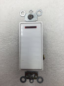 Leviton 5628-2W Single Pole Decora Switch w/Pilot Light 20 Amp 120 VAC in White