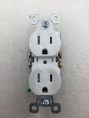 Pass & Seymour 3232TR-W Tamper Resistant Single Pole 15A 120V Duplex Receptacle