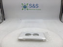 Eaton PJ8W-10-LW Single Gang Duplex Receptacle Plate in White