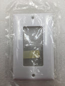 Eaton 2151W Single Gang Decora Style Device Wall Plate in White