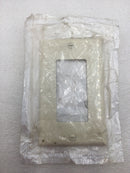 Leviton 80401-NT Single Gang Decora Wall Device Plate in Light Almond