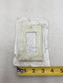 Leviton 80401-NT Single Gang Decora Wall Device Plate in Light Almond