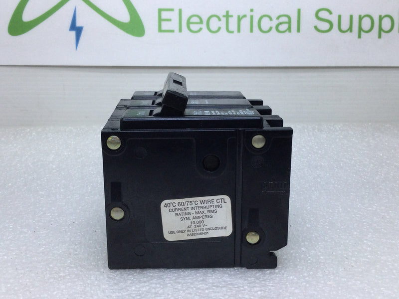Eaton BR390 Thermal Magnetic Circuit Breaker 3-Pole 90 Amp 240 Volt AC