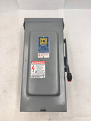 Square D H362R 3 Pole 60A 600VAC Type Nema3R Enclosure Fusible Safety Switch