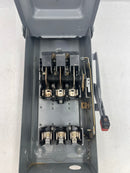 Square D H362R 3 Pole 60A 600VAC Type Nema3R Enclosure Fusible Safety Switch