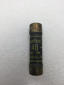 Cefco OT40 40 Amp 250V One Time Fuse - Black Label
