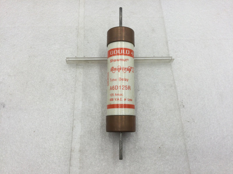 Gould/Shawmut A6D125R 125 Amp 600V Time Delay Fuse