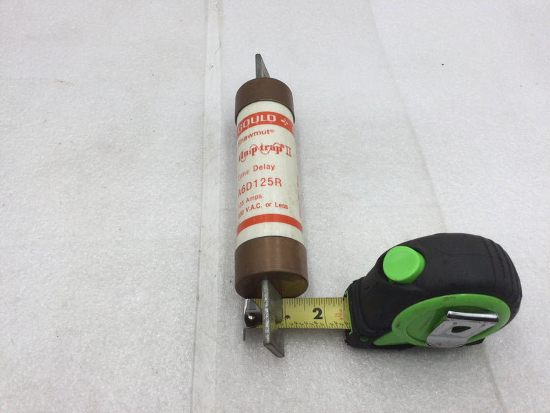 Gould/Shawmut A6D125R 125 Amp 600V Time Delay Fuse