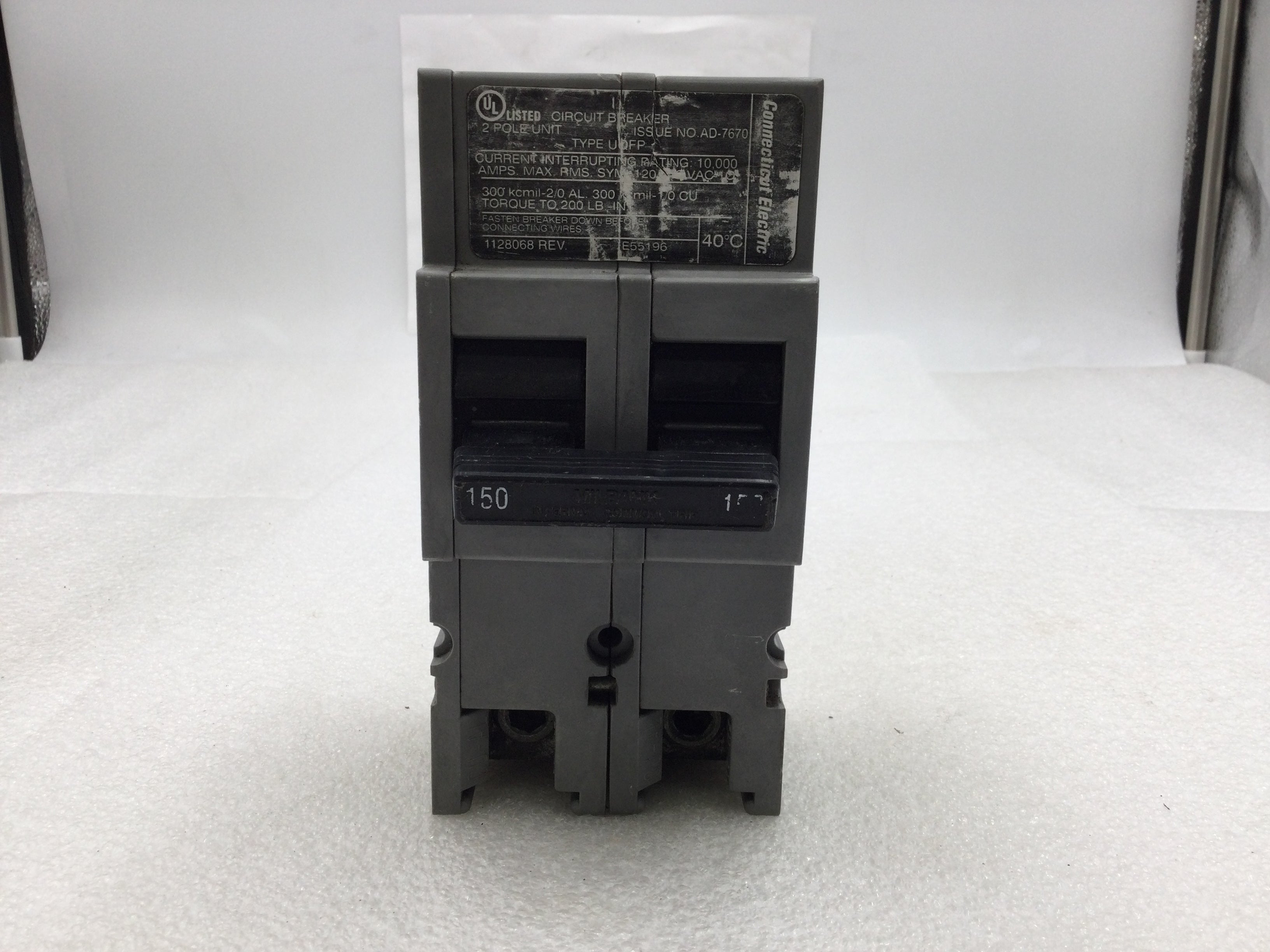 Milbank UQFP-150 150A 2P Plug-In Circuit Breaker Unic