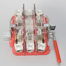Milbank U9551-X-QG-HSP 5 Terminal/Jaw Meter Socket Guts w/Lever Bypass