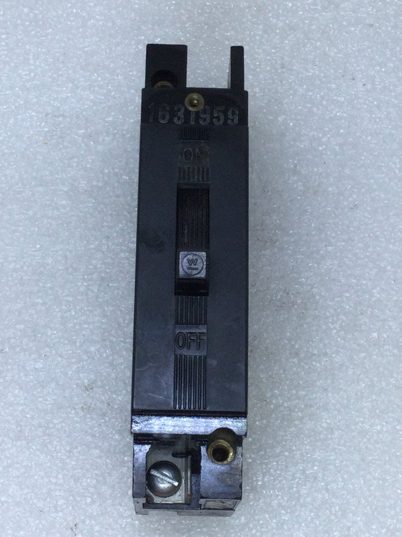 Westinghouse E-7819 Series 20 Amp Single Pole 277 VAC Circuit Breaker