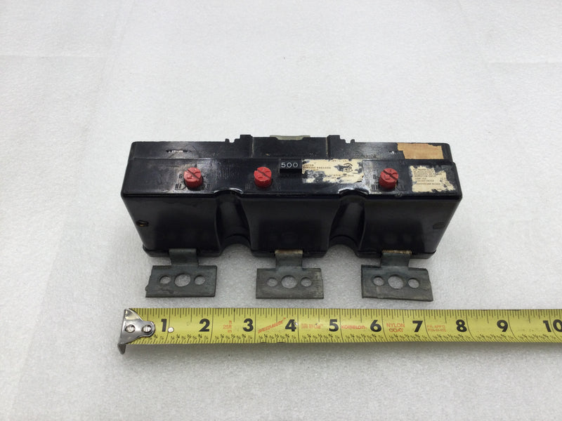 Westinghouse HLA3500T 500 Amp 3 Pole 600V Circuit Breaker Amp Trip Unit