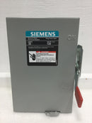 Siemens LF111NU 30 Amp Enclosed Switch 1 Pole 2 Wire 120VAC Plug Fused