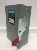 Siemens LF111NU 30 Amp Enclosed Switch 1 Pole 2 Wire 120VAC Plug Fused