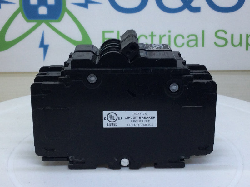 Zettler-Controls UEB1-70252BQDx 25 Amp 2 Pole 120/240V Din-Rail Circuit Breaker