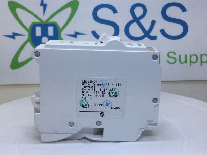 Leviton LB115-DF 15 Amp 1 Pole 120V Plug in Circuit Breaker w/ AFCI & GFCI