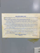 FPE X200-3000C 200 Amp 30 Space 120/240V Panel Door w/Main 33" x 15 1/2"