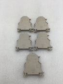 Lot of 5 Weidmuller WSI 6 /LD 40-120 VAC Fused Circuit Protection Terminal (10011300000)