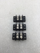 Lot of 3 TRW/Cinch Connector 2-Position Screw Terminal Connecting Block