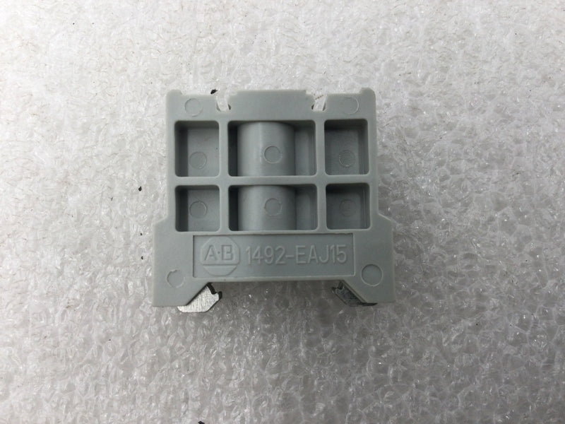 Lot of 10 Allen-Bradley 1492-EAJ15 Gray Terminal Block End Anchor