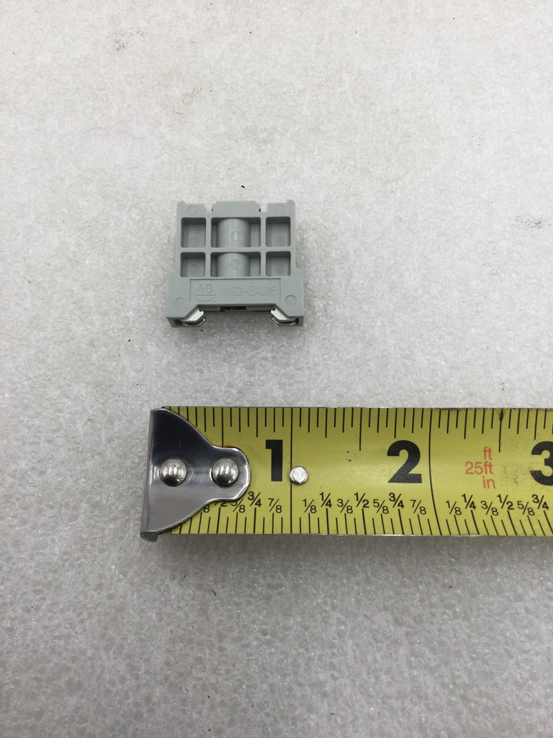 Lot of 10 Allen-Bradley 1492-EAJ15 Gray Terminal Block End Anchor