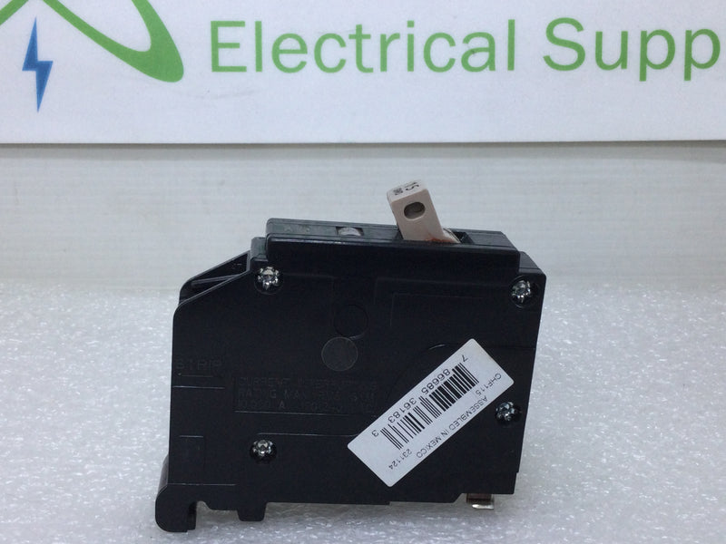 Cutler Hammer CHF115 15 Amp 1 Pole Circuit Breaker With Flag Indicator