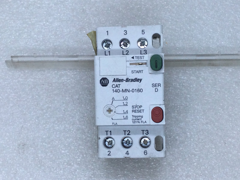Allen-Bradley 140-MN-0160 Manual Motor Starter Series D 480-600V 250 Amp