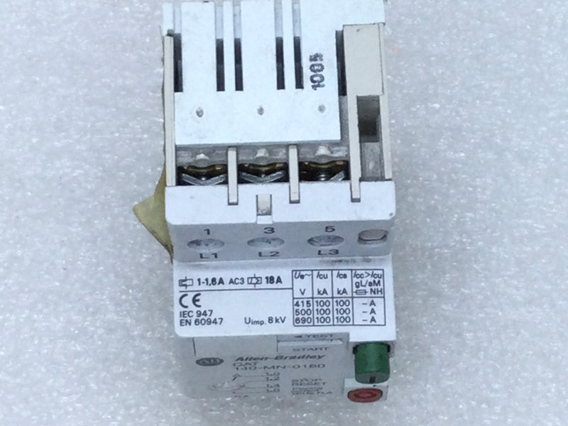 Allen-Bradley 140-MN-0160 Manual Motor Starter Series D 480-600V 250 Amp